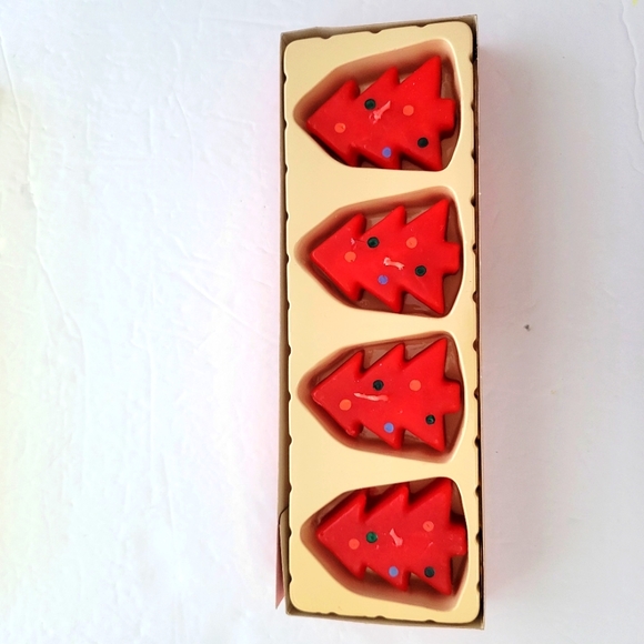 Vintage Tag 4 Floating Christmas Tree Candles 1992 - Picture 1 of 5